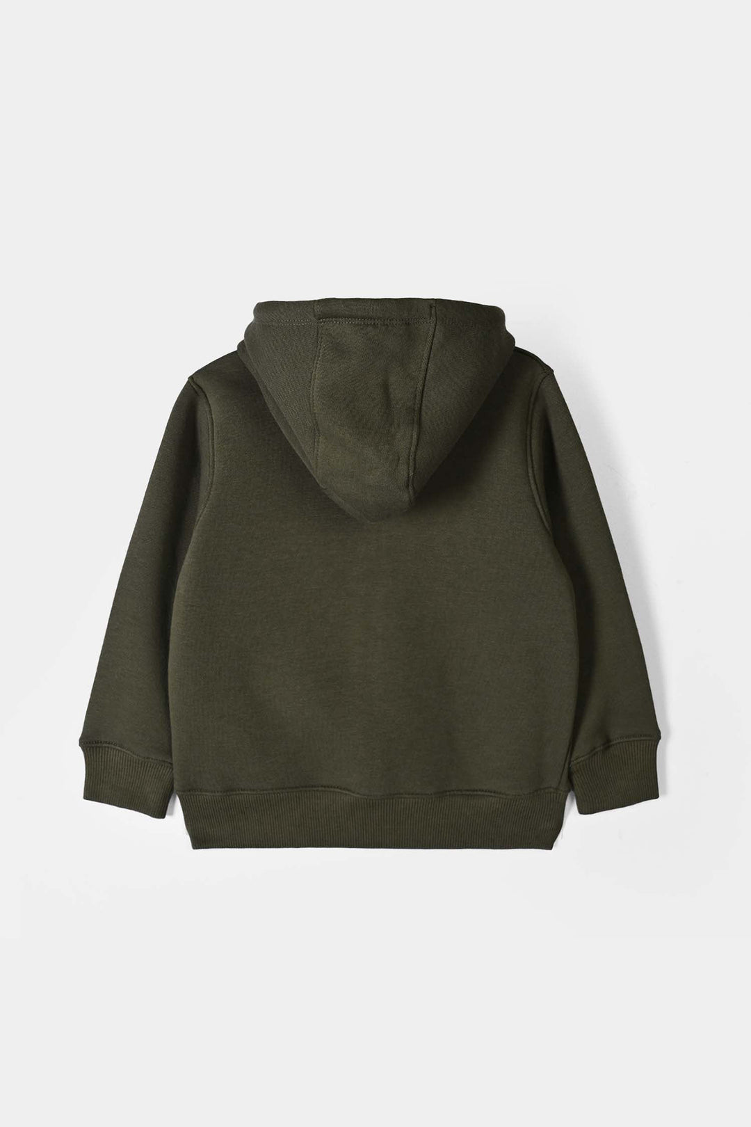 Boys Fleece Knitted Jacket Basic Green