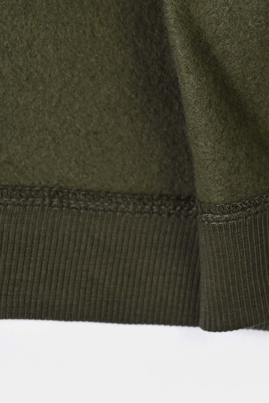 Infant Boys Fleece Knitted Jacket Skates - Olive Green