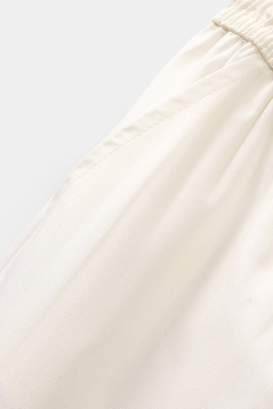 Infant Boys Cotton Pajama Basic-White