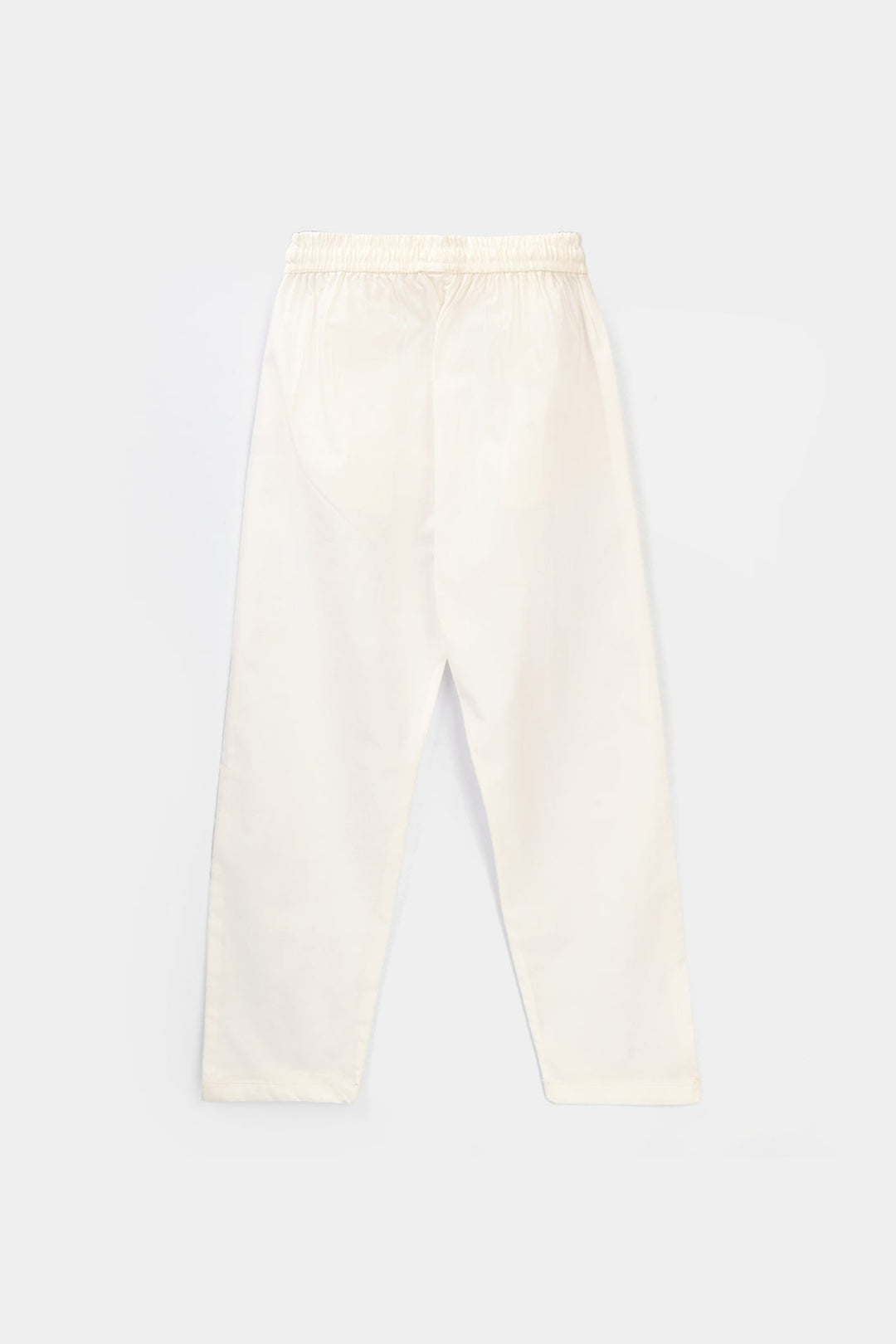 Infant Boys Cotton Pajama Basic-White