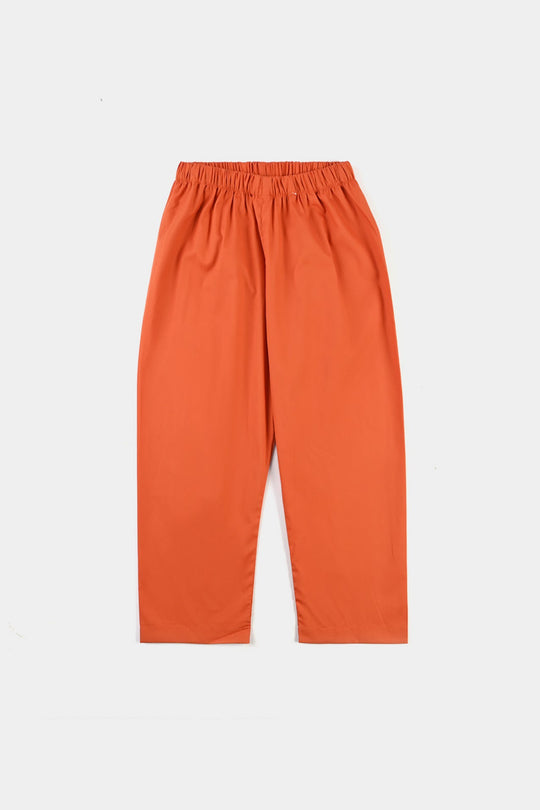 Boys Cotton Poplin Kurta Pajama Suit-BROWN