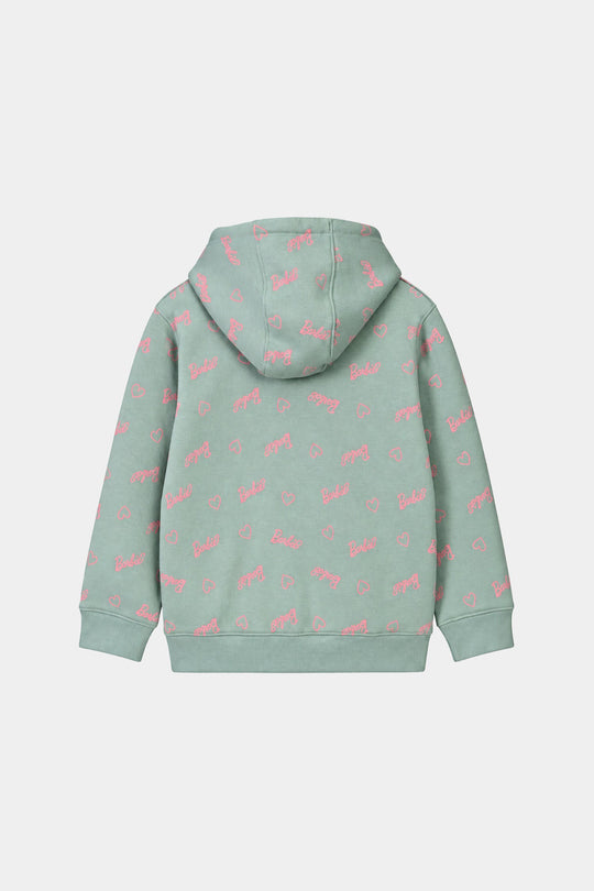 Girls Fleece Knitted Jacket-Blue.Surf