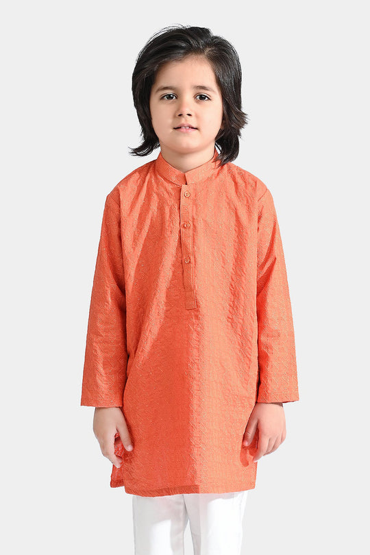 Boys Cotton Basic Kurta (Chicken Kari)