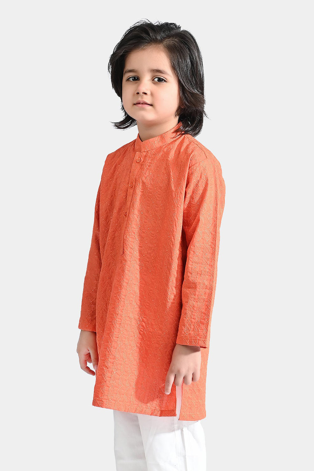 Boys Cotton Basic Kurta (Chicken Kari)