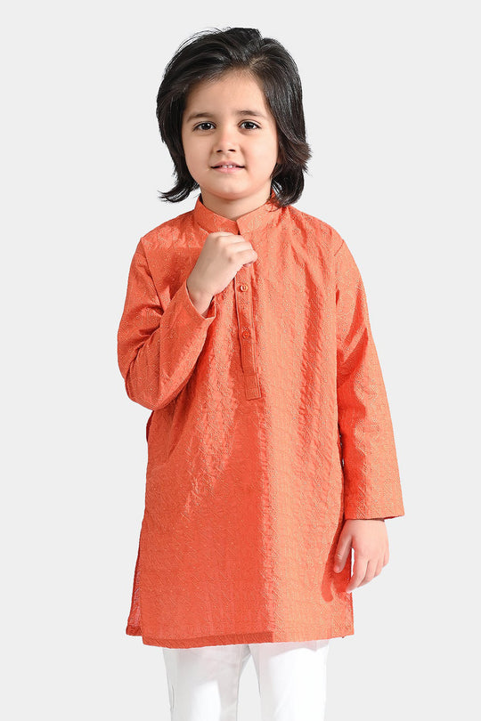 Boys Cotton Basic Kurta (Chicken Kari)