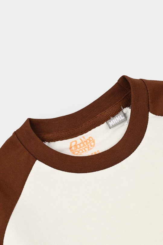 Boys Cotton Jersey T-Shirt Wander Free - Brown/White