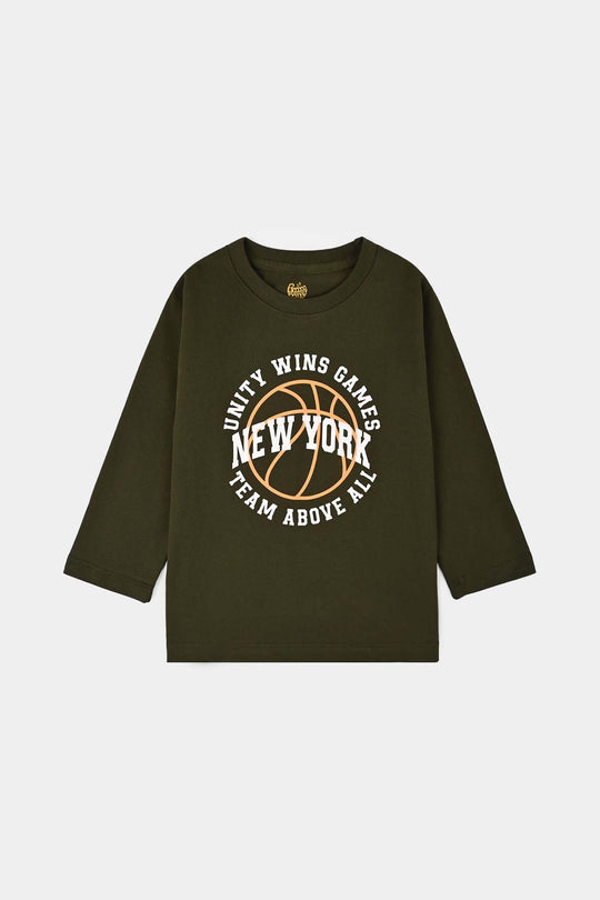 Boys Cotton Jersey T-Shirt Unity Wins Game