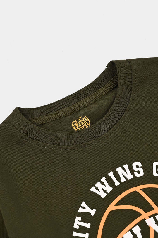 Boys Cotton Jersey T-Shirt Unity Wins Game