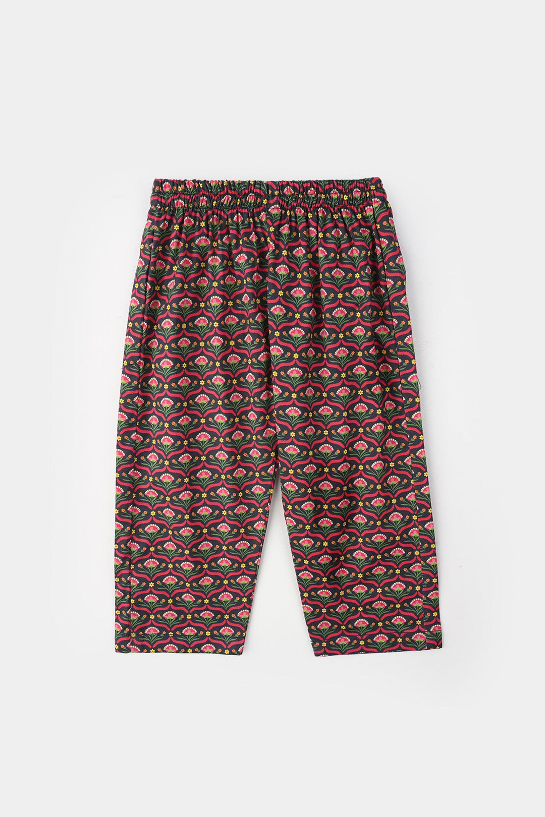 Infant Girls Cotton Printed 2-Pcs Suit - Multi