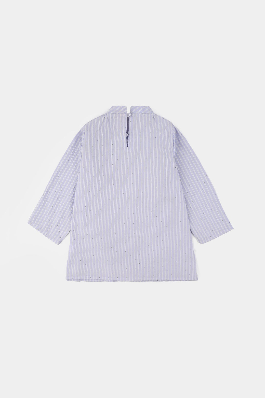 Girls Poly Net Casual Top Smoking - Lilac