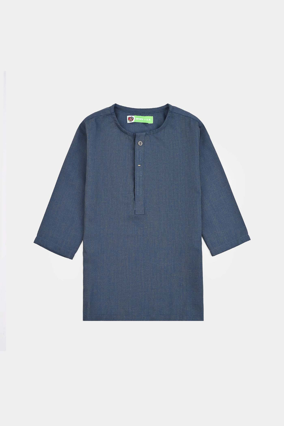 Infant Boys Poly Viscose 3 Piece Suit (Monotone)-Blue