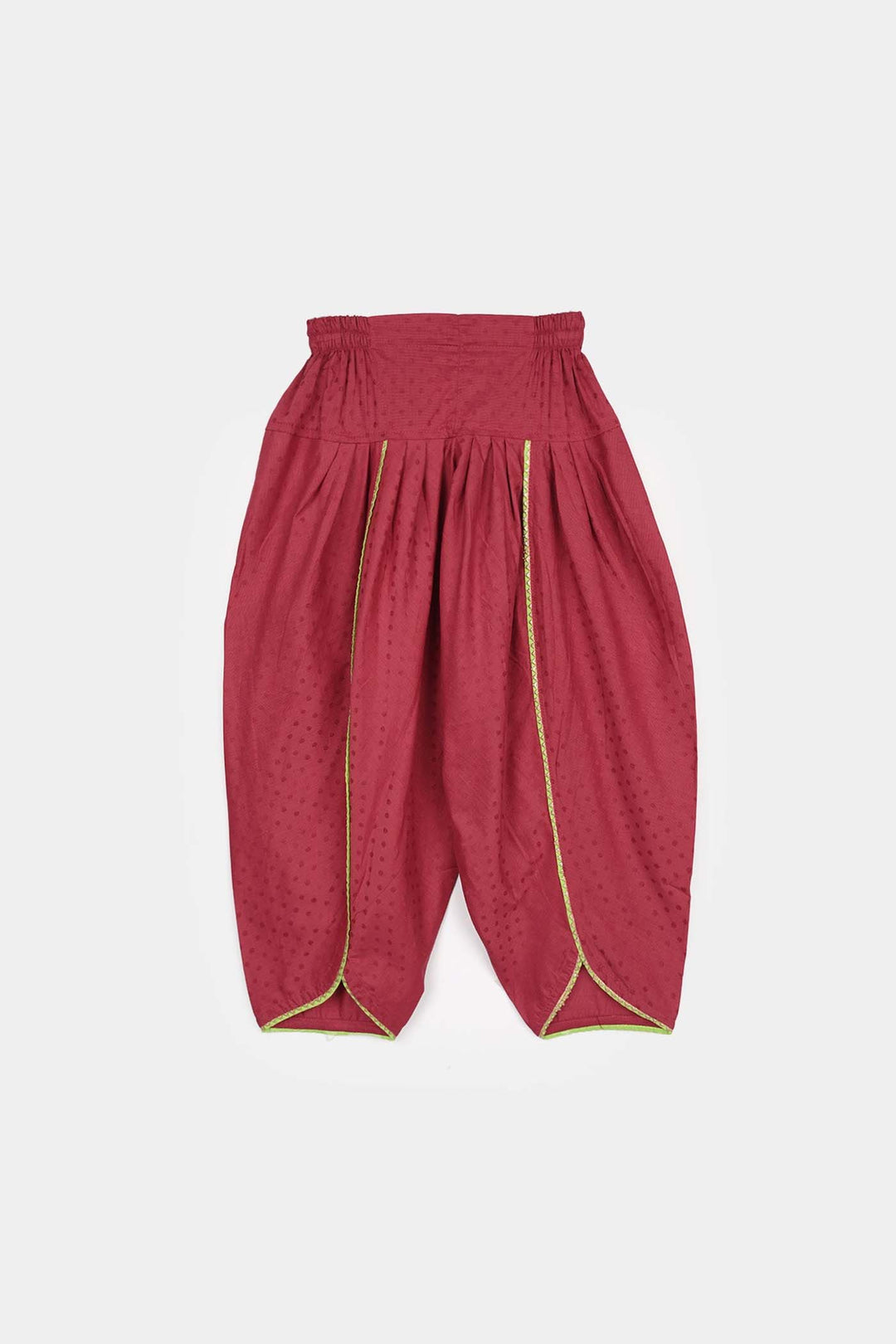 Girls Viscose 3-Piece Set (Falak) - Magenta