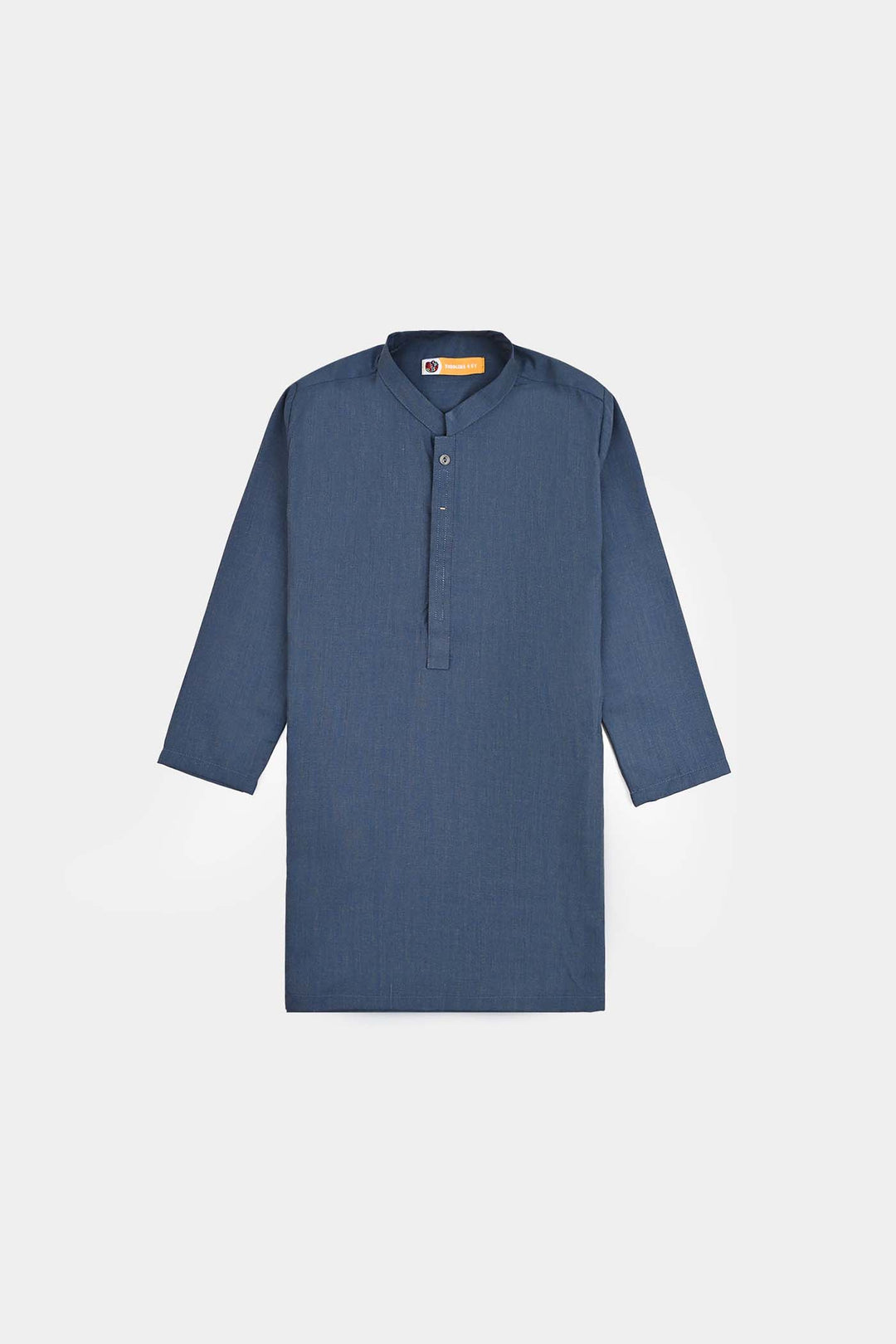 Boys Poly Viscose 3 Piece Suit (Monotone)-Blue