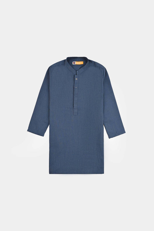 Boys Poly Viscose 3 Piece Suit (Monotone)-Blue