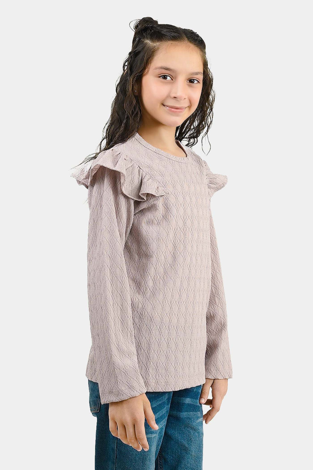Girls Lycra Jersey T-Shirt Moments - Purple