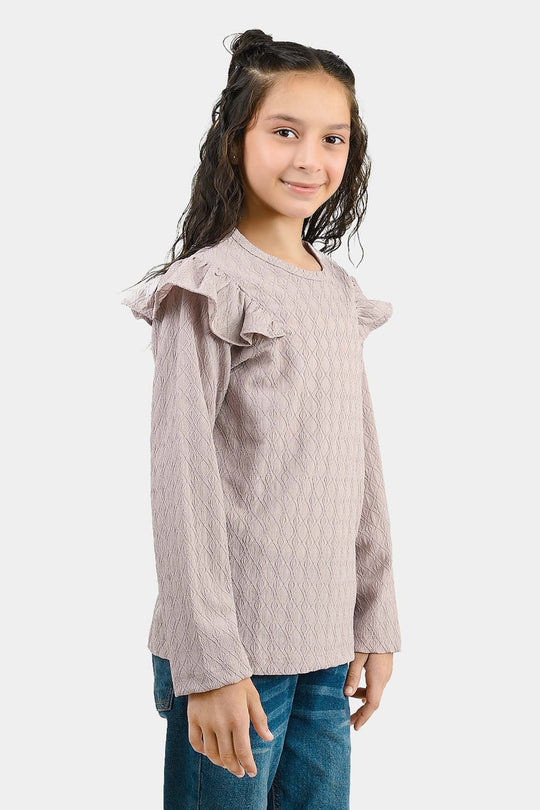 Girls Lycra Jersey T-Shirt Moments - Purple