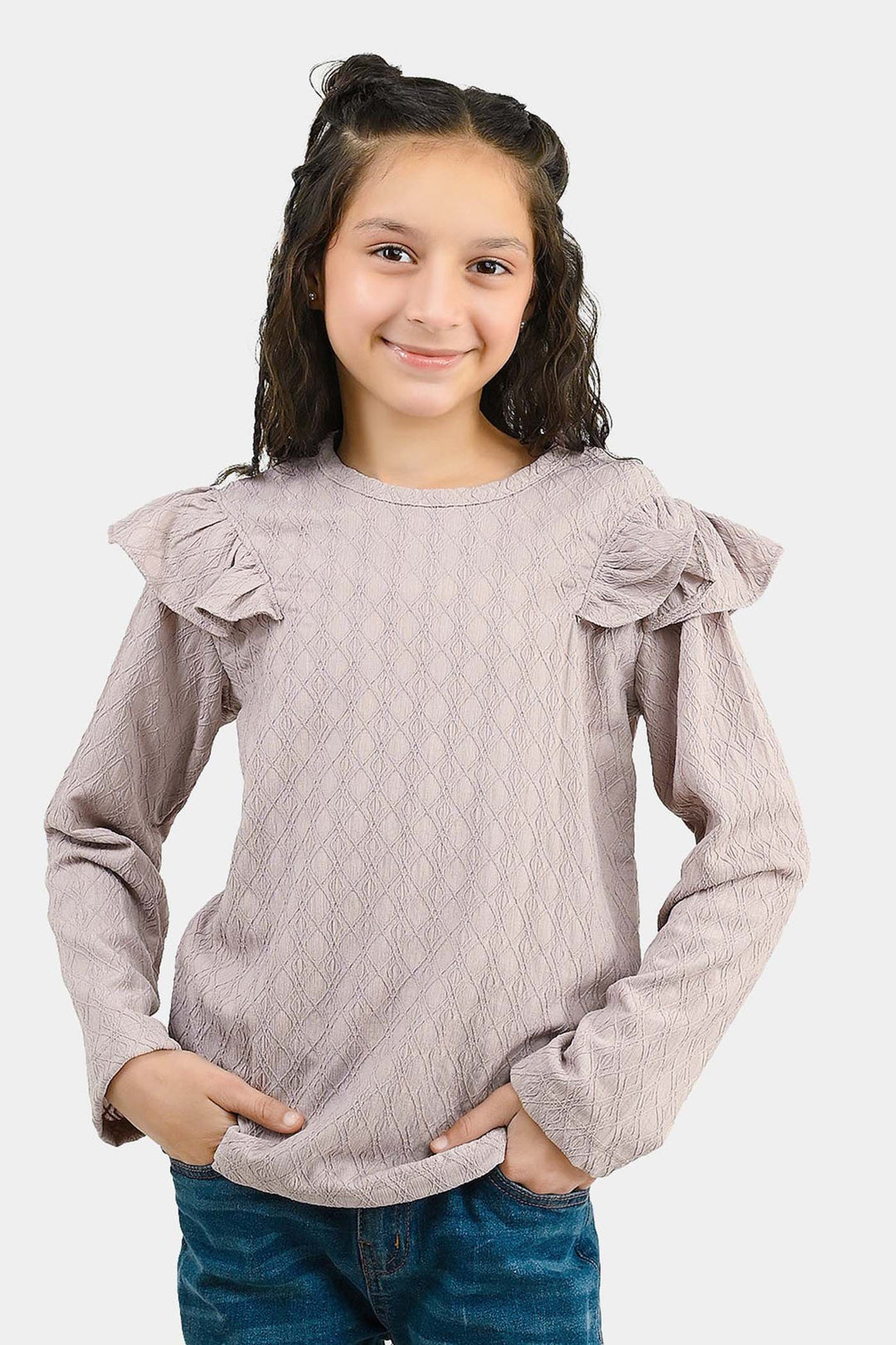 Girls Lycra Jersey T-Shirt Moments - Purple