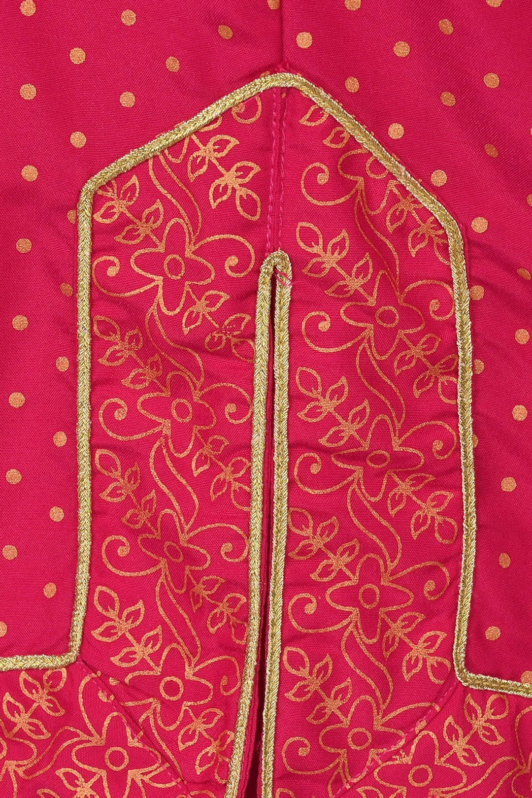 Girls Cotton 2-Pcs Suit (Arzoo) - Bright Pink