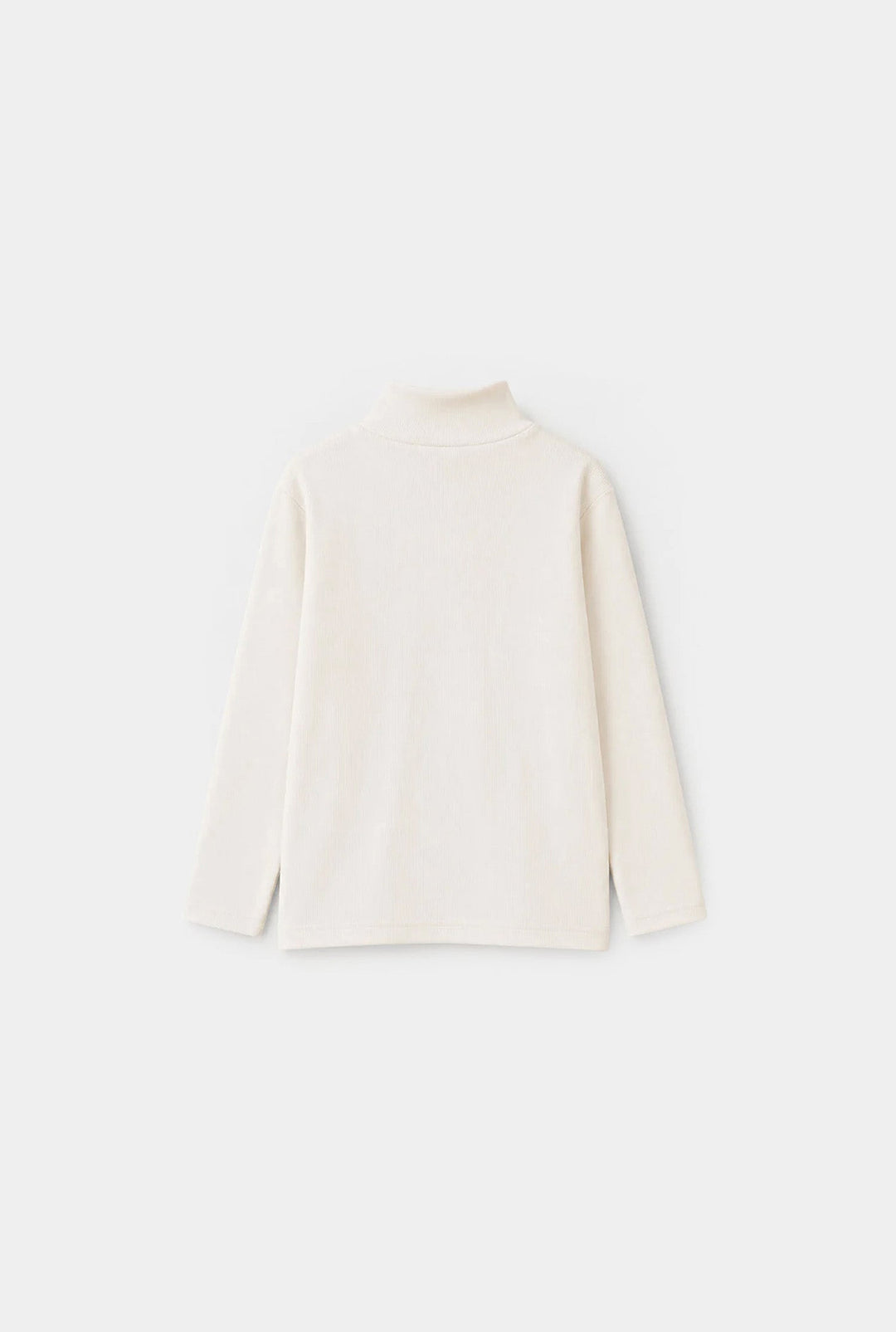 Infant Boys 2x1 Rib Turtle Neck-Off White