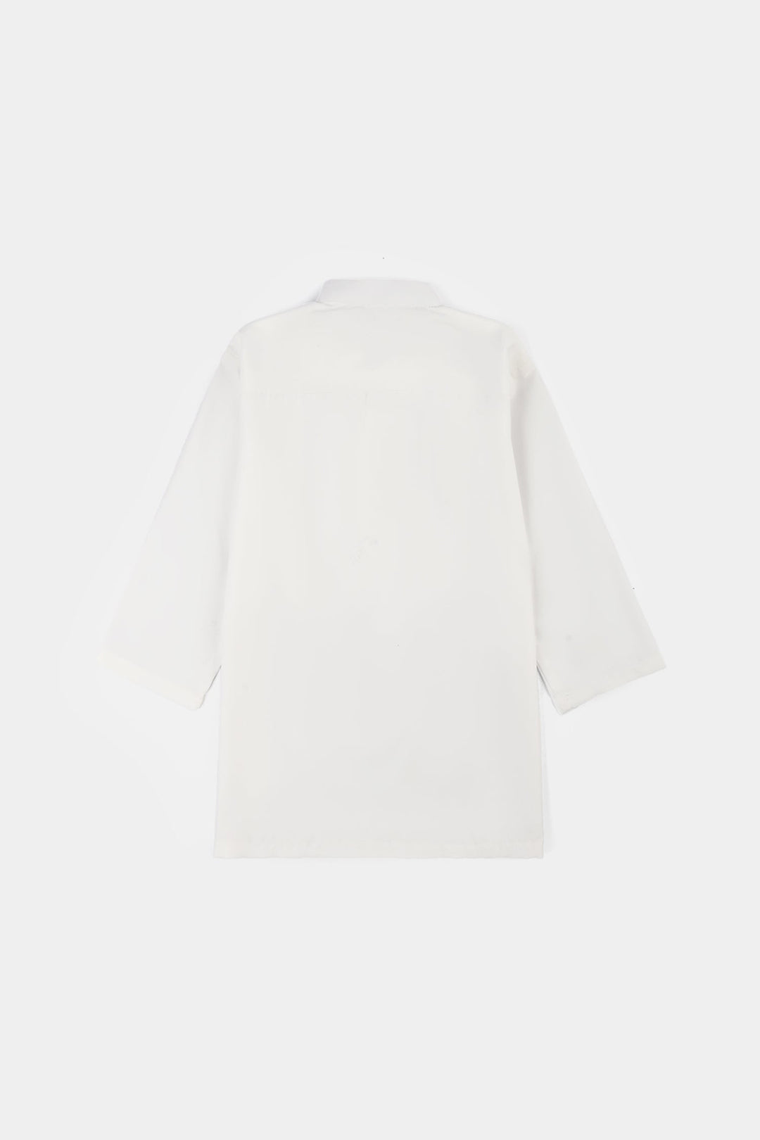 Infant Boys Poly Viscose Kurta Pajama (White Blended)