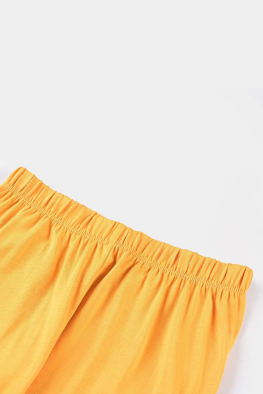 Infant Girls Jersey/Terry Tights-Yellow