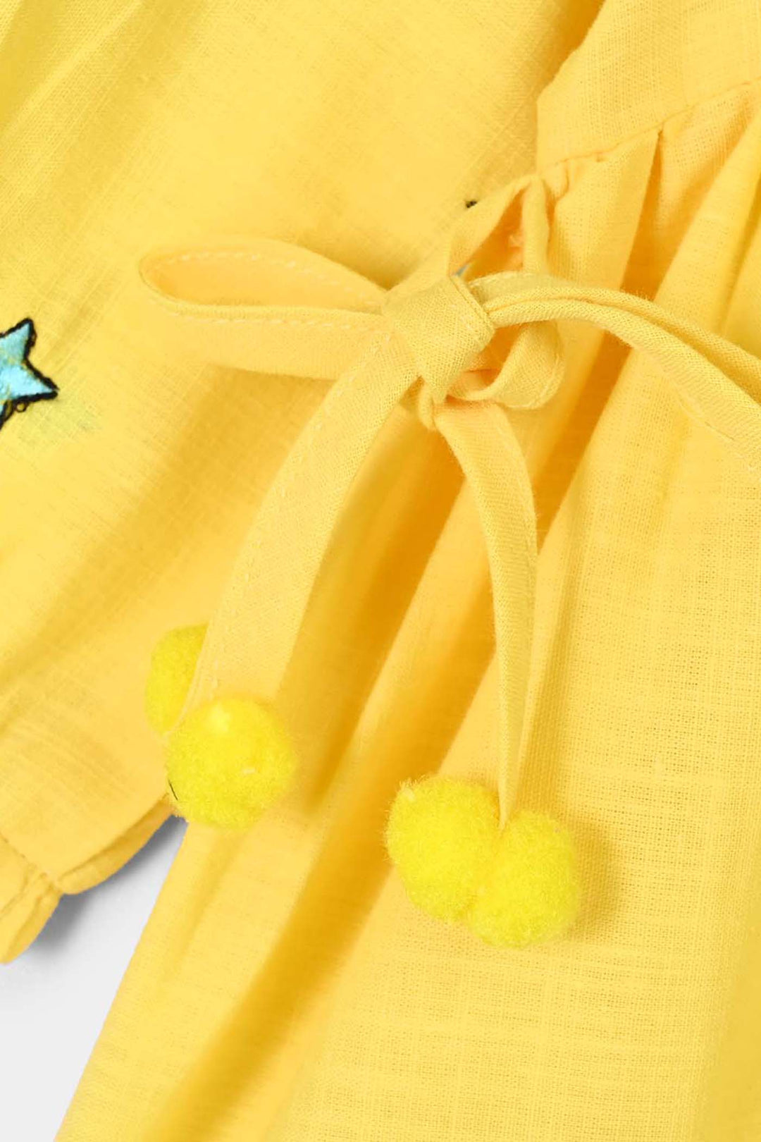 Infant Girls Cotton Emb 2Pcs Baby Unicorn-Yellow