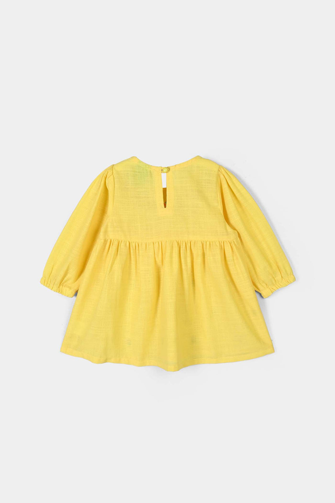 Infant Girls Cotton Emb 2Pcs Noor Blossom-Yellow