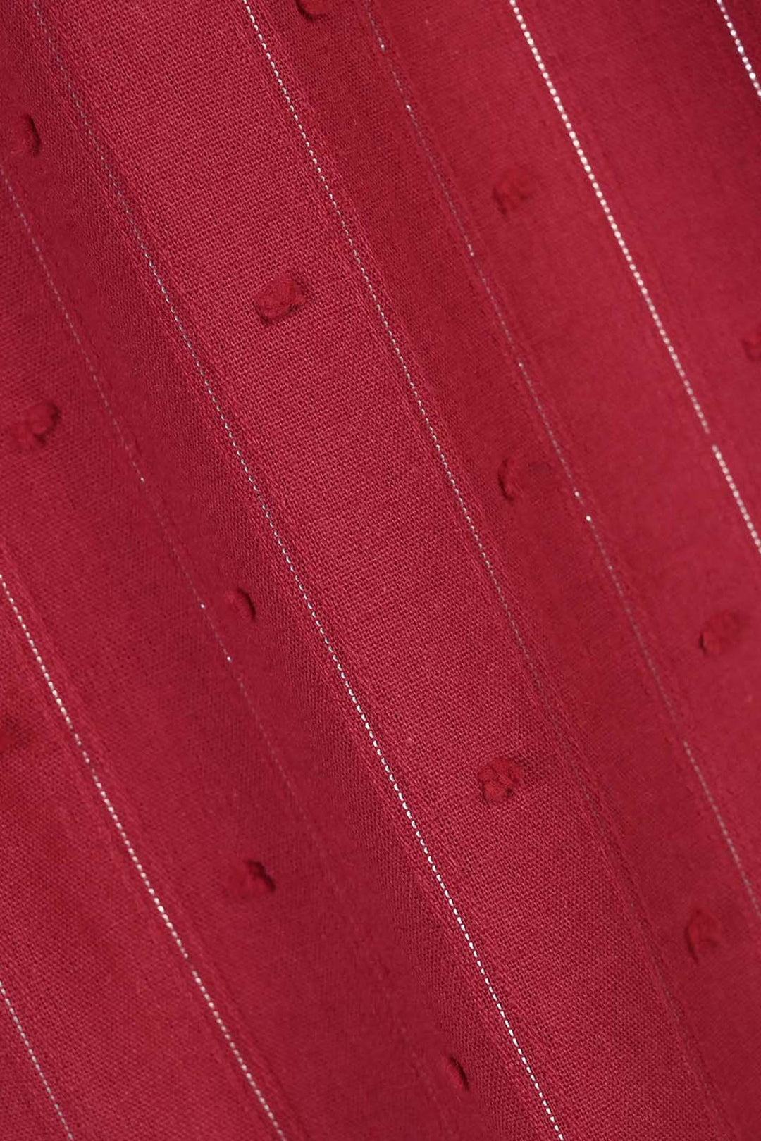 Girls Gauze Emb Top Confetti-Red