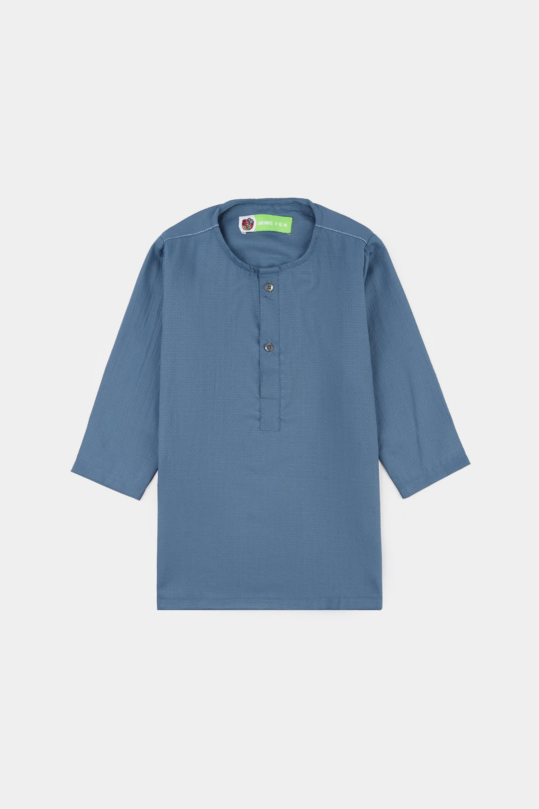 Infant Boys Poly Viscose Kurta Pajama (Dobby) - Grey