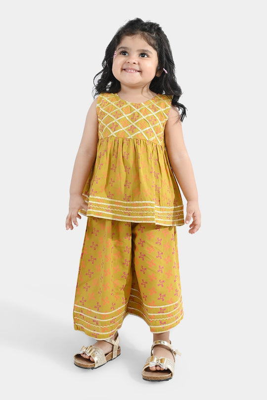 Infant Girls Cotton 2Pcs Zauq - Dhani