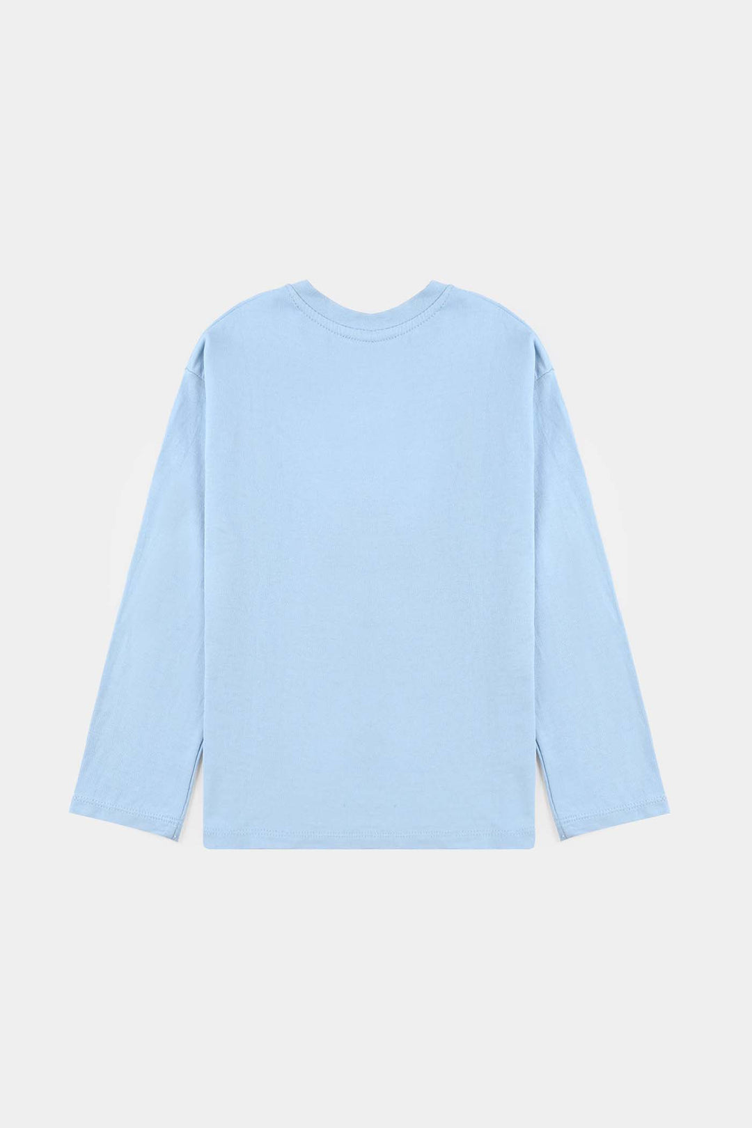 Girls Cotton Terry T-Shirt Sparkle - Blue