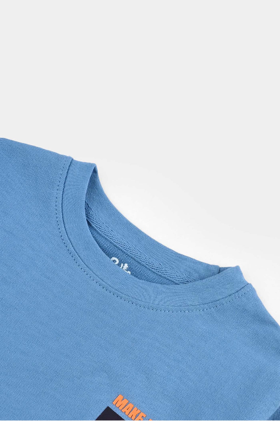 Boys Cotton Terry T-Shirt (It Real) - Blue