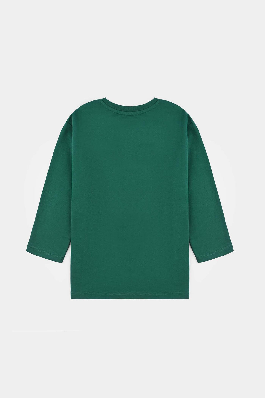Boys Cotton Terry T-Shirt F/S Fear Nothing-Green