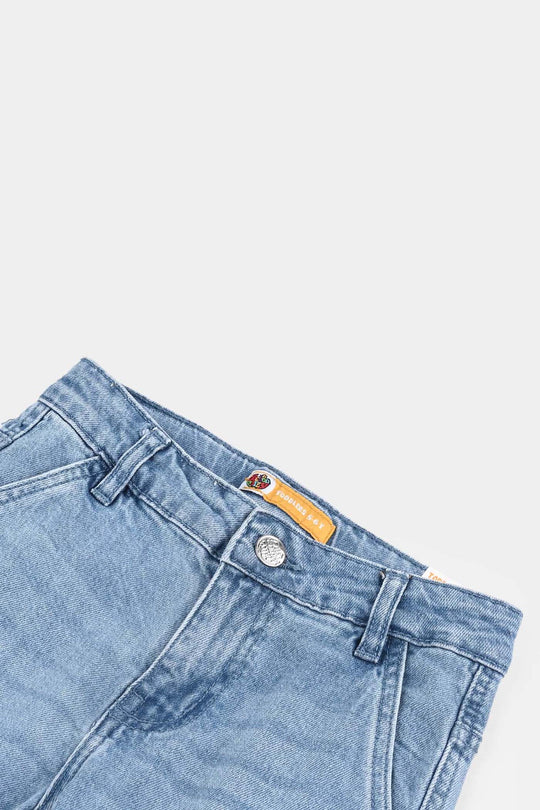 Boys Denim Stretch Pant Adventure-Mid Blue