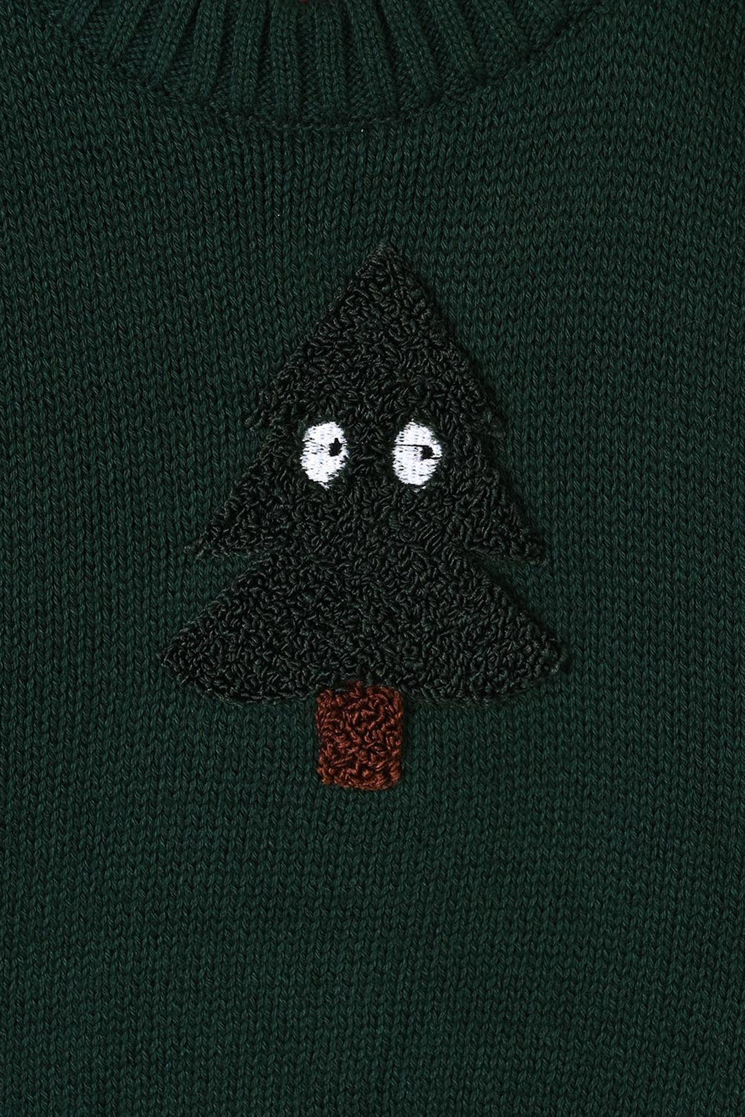 Infant Boys Cotton Sweater Mr Forest - Dark Green