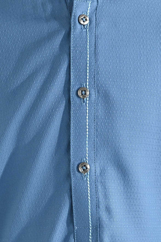 Boys Poly Viscos Kurta Pajama (Dobby) - Grey