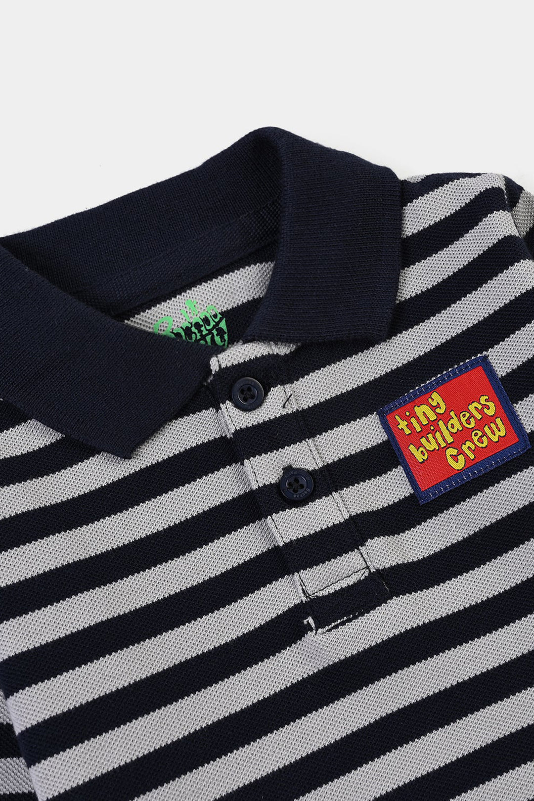 Infant Boys Cotton PK Polo F/S Tiny Builders-NAVY