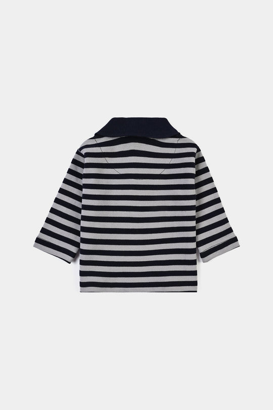 Infant Boys Cotton PK Polo F/S Tiny Builders-NAVY