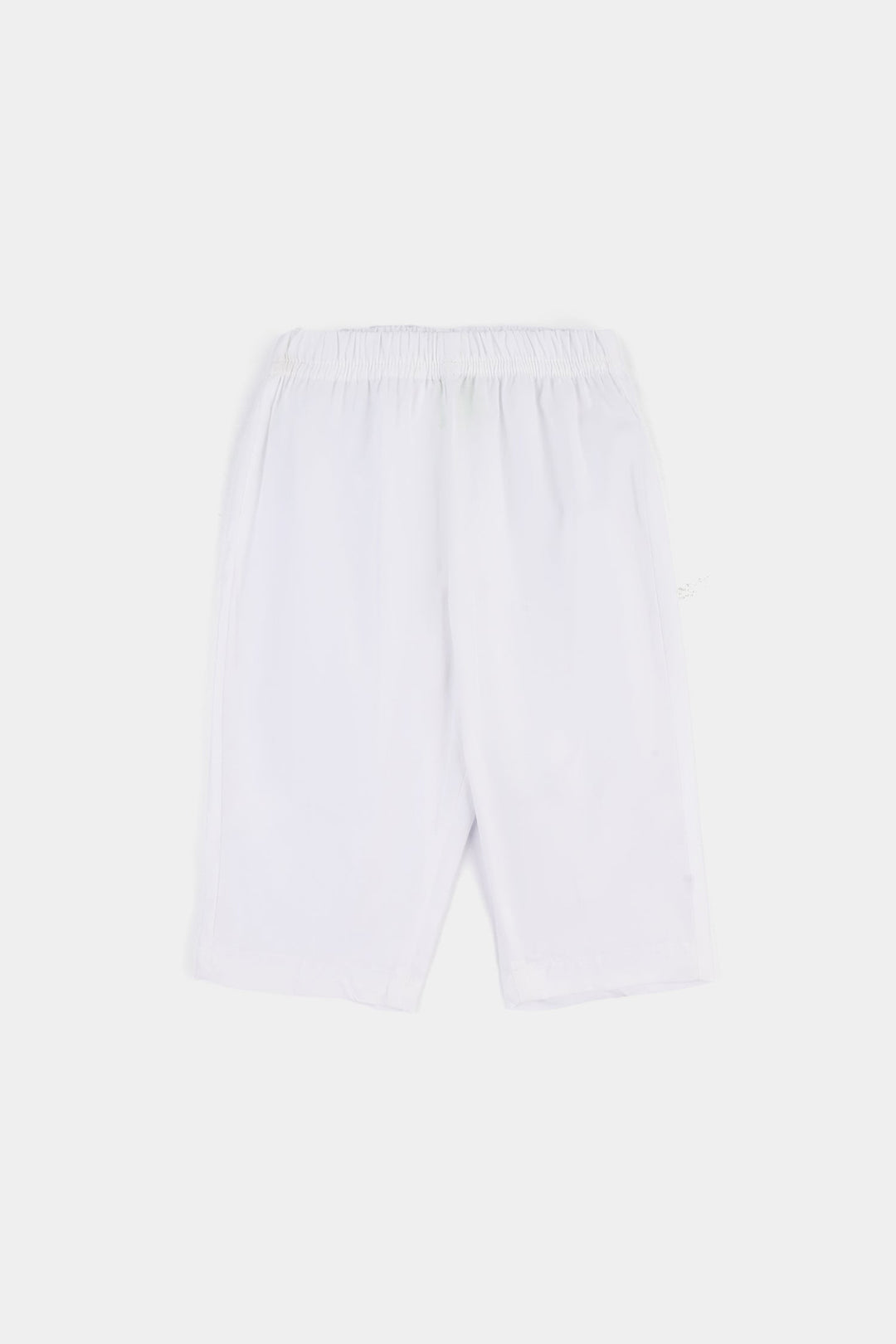 Infant Boys Cotton Poplin Kurta Pajama - White