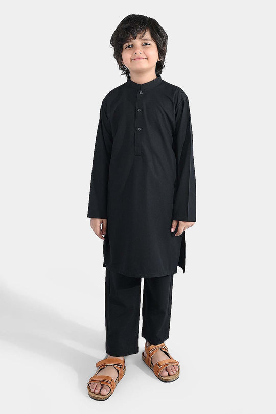 Boys Poly Viscose 2Piece (Basic)-BLACK