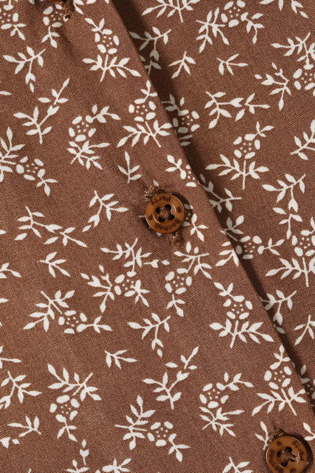Girls Linen Viscose Nightwear-Fall-BROWN