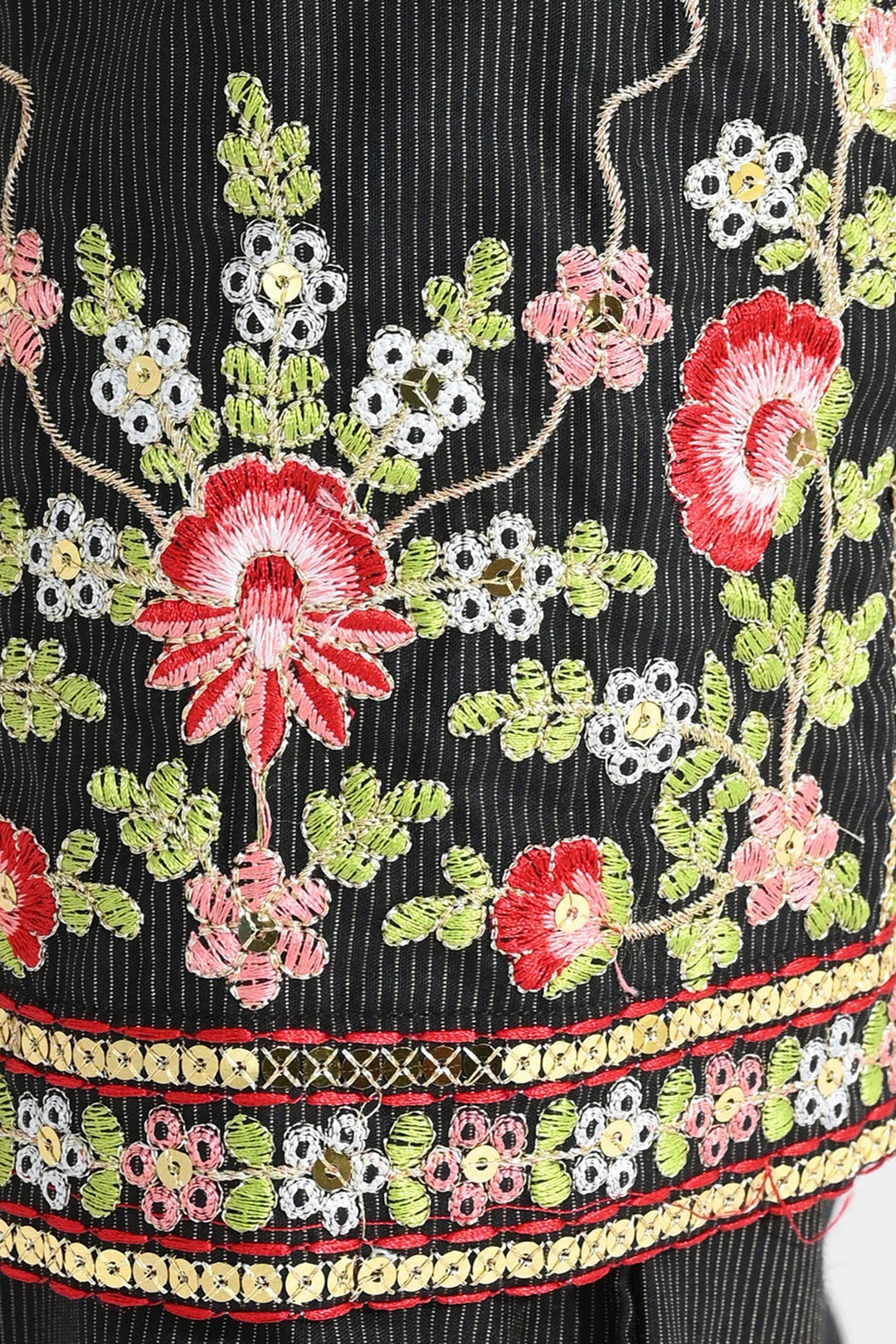 Girls Jacquard 3Pcs Nazreen-BLACK