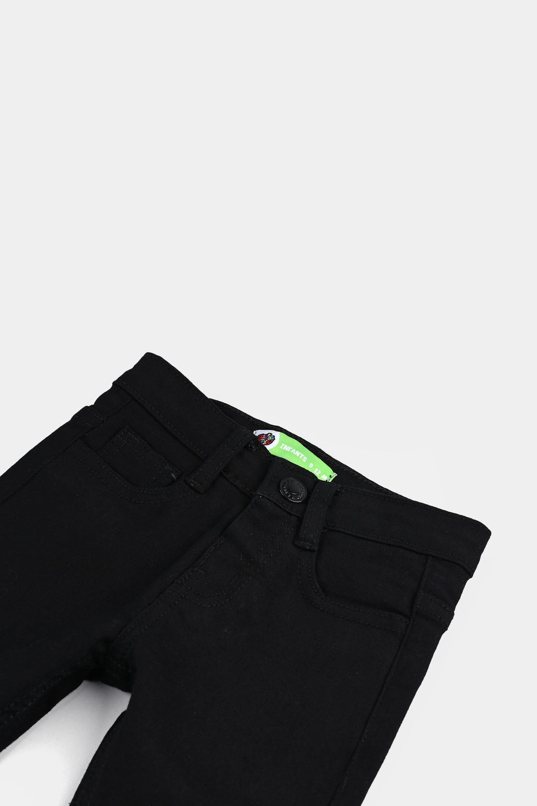Infant Boys Denim Stretch Pant-BLACK