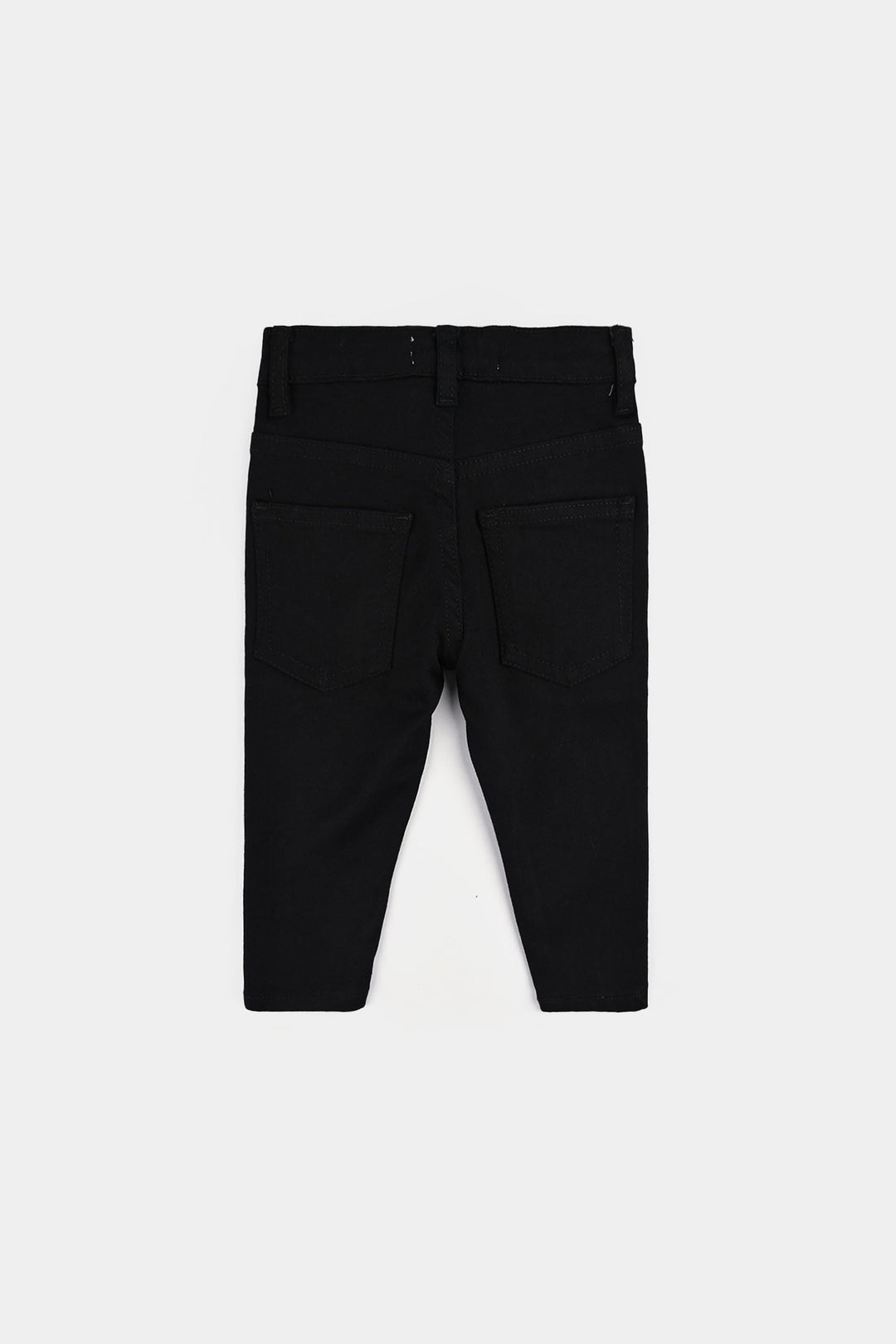 Infant Boys Denim Stretch Pant-BLACK