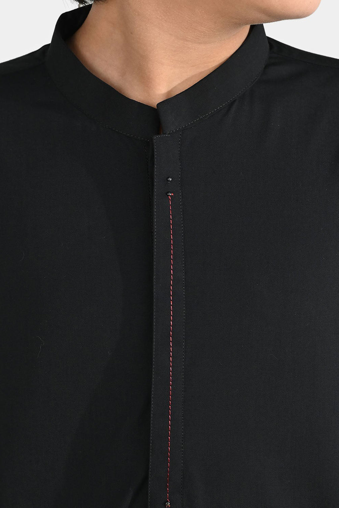 Boys Poly Viscose Kurta Pajama - Black