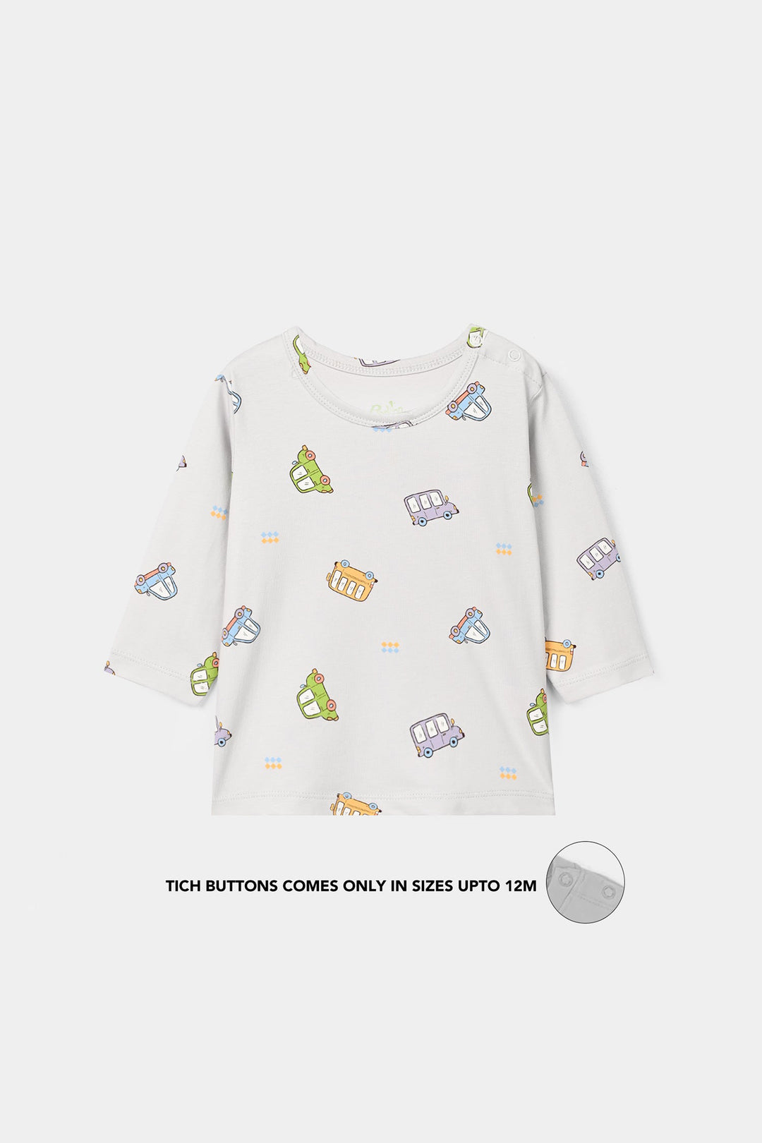 Infant Boys Lycra Jersey T-Shirt Cars-Blue
