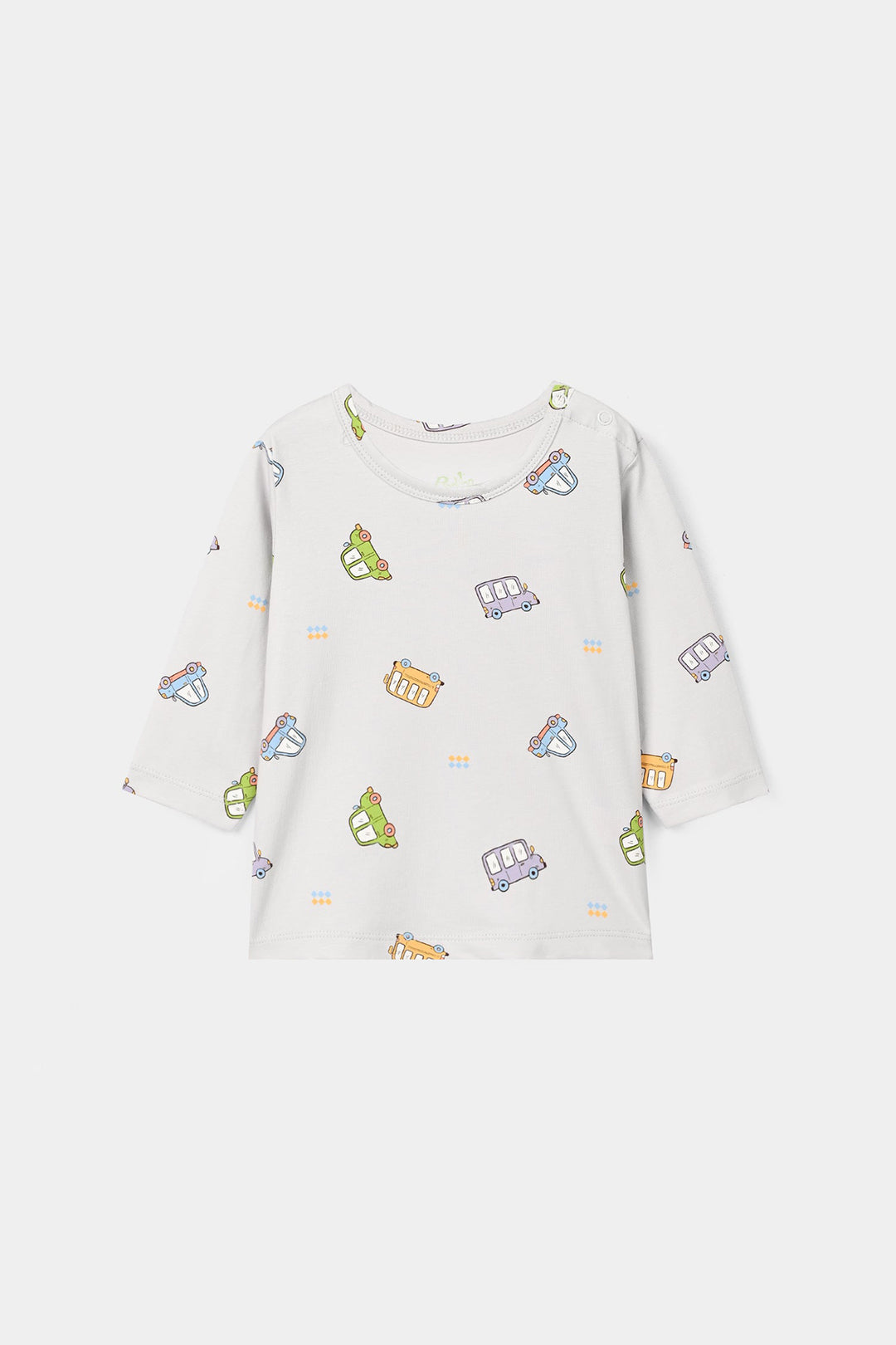 Infant Boys Lycra Jersey T-Shirt Cars-Blue