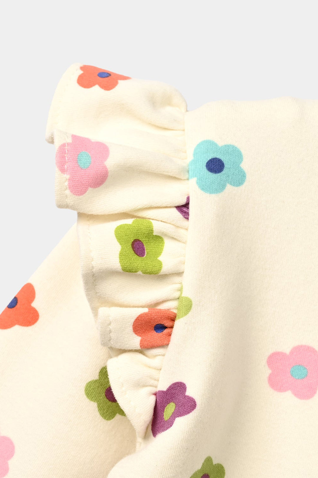 Infant Girls Cotton Jersey 2Pcs Suit Little one-White