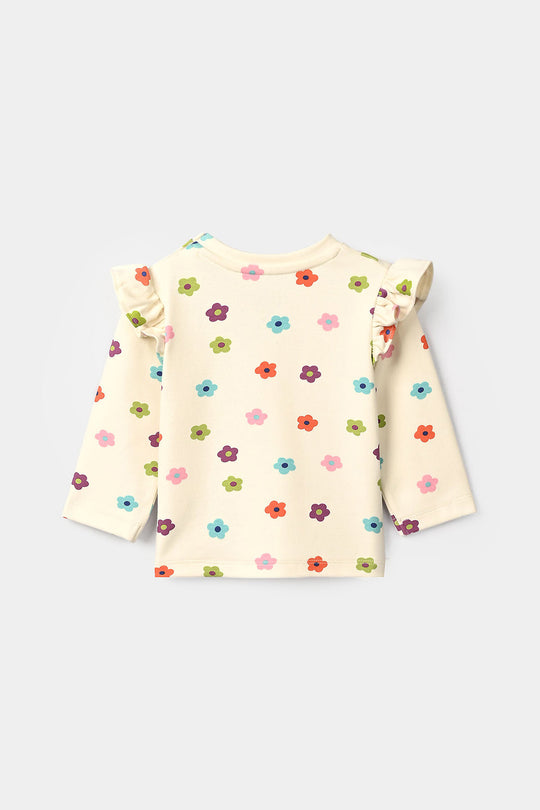 Infant Girls Cotton Jersey 2Pcs Suit Little one-White