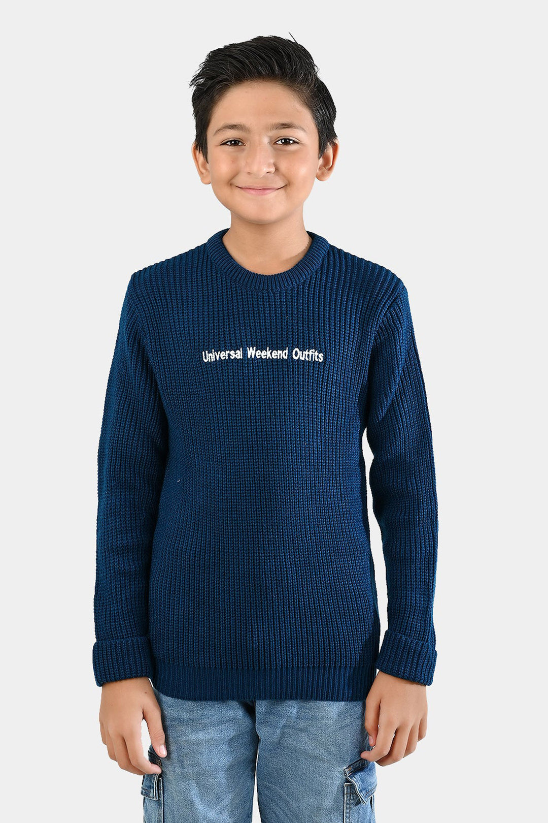 Boys Sweater Weekend Outfits - Blue